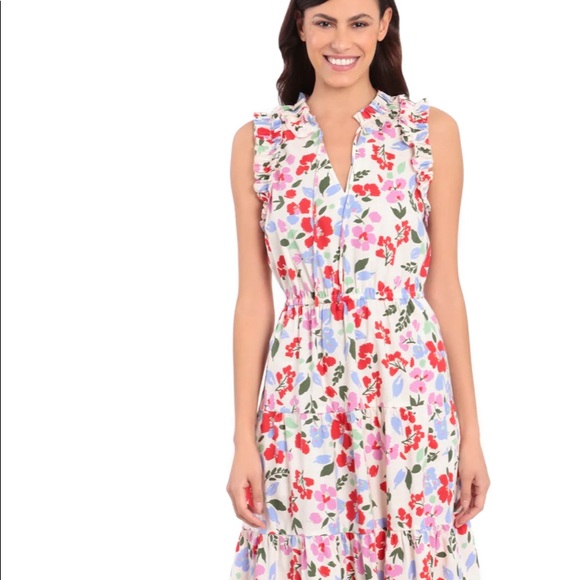 Perfect Spring Floral Dress! EUC only worn once! - Picture 1 of 7